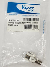  ICC IC107SACWH Audio Stereo Module Coupler 3.5mm  White picture