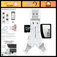 4-in-1 SD Card Reader for iPhone, Android, Mac & Camera - Portable Memory Adapte picture