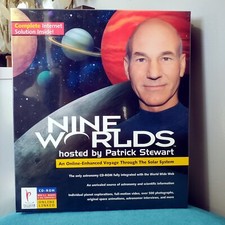 Nine Worlds Hosted By Patrick Stewart CD ROM Sealed Palladium Interactive 1996 picture