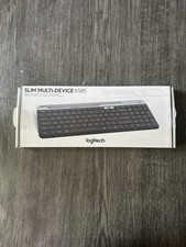 Logitech K585 Multi-Device Slim Wireless Keyboard Built-in Cradle Bluetooth NEW picture