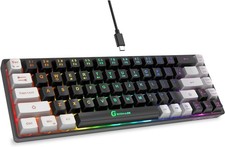 Teclado mecanico gm seiscientos once sesenta por ciento luces led portatil pc picture