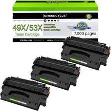 Greencycle 3PK Q5949X Toner Cartridge Compatible with HP 49X 53X NEW picture