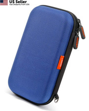 Blue Shockproof Charger Carrying Case - GLCON Small Hard Travel EVA picture