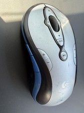 Logitech MediaPlay Cordless Mouse Blue Fair 11 Buttons DZL201843 Missing Dongle picture