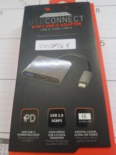 Helix USB Connect 3-in-1 USB-C Adapter USB-A HDMI USB-C 260-7164 picture