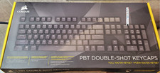 Corsair PBT Double-Shot Keycaps CH-9000235-WW Black Incomplete Open Box picture