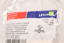 Leviton QuickPort Surface Mount Housing 1-Port Ivory 41089-1IP picture