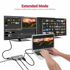 SIIG JU-DK0F11-S1 USB-C MST Video with Hub, LAN and PD 3.0 Docking picture