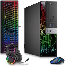 Dell 3040 RGB Gaming PC i5-6th, 16GB RAM 1TB SSD HDD NVIDIA 1030 RGB-KB&M Win 11 picture