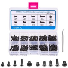 MEIYYJ 500pcs M2 M2.5 M3 Laptop Notebook Computer Replacement Small, Black picture
