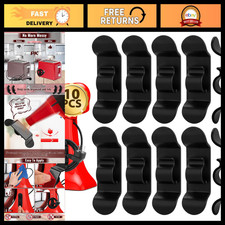 10Pcs Black Cord Organizer Wraps for Appliances - Tangle-Free Cable Management picture