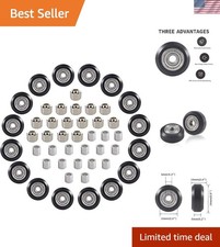 48 PCS 3D Printer POM Pulley Wheel Set with Pulley Bearing Included 16 PCS PO... picture