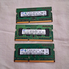 Lot of 3 Samsung DDR3 Laptop RAM SO-DIMM 5GB Total 1GB 2GB PC3 Tested picture