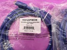 Monoprice Cat6-07-Blue PID 2115 Patch Cord Cable NEW Brand NEW 7 Foot Cable picture