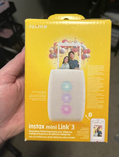 Fujifilm Instax Mini Link 3 Bluetooth Portable Dye-Sub Printer, Clay White picture