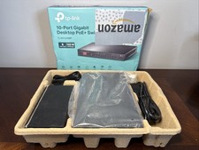 TP-Link TL-SG1210MP 10-Port Gigabit Desktop PoE Switch w/ 8 PoE+ Ports Open Box picture