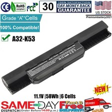 ✅NEW Laptop Battery A31-K53 A32-K53 A32-K53S A41-K53 A42-K53 K53 K53E X43B X43E picture