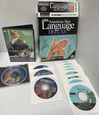 LOT  OF SIGN LANGUAGE CD-ROM and DVDS (FC87-4Q4288 picture