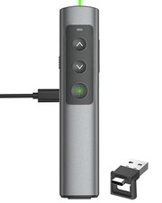 Metal Wireless Presentation Clicker, 2-in-1 USB Type-C Dual Receiver picture