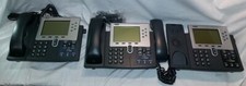 3x CISCO CP-7961G GE IP PHONE HANDSET CORDS 7961G Used picture