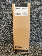 GENUINE Epson Matte Black Ink Cartridge T44H8 Date: October 2028 picture
