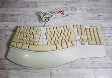 Vintage MICROSOFT Elite Ergonomic Natural Keyboard PS2 Wired Model E06402PS2 picture