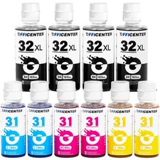 10 Pack 32XL Black Ink Bottle, 31 Ink Bottle Set Compatible for HP Smart Tank... picture