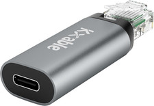 USB C to Ethernet Adapter, Type-C Female to RJ45 Male Adapter, 1Gbps Network picture