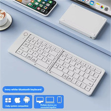 Mini Foldable Bluetooth Keyboard Rechargeable for iOS Android Windows Portable U picture