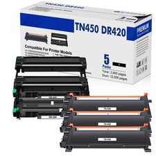 3PK TN450 Toner+2PK DR420 Drum Fit For Brother HL-2240 HL-2270DW/2280DW MFC-7240 picture