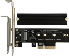 M.2 NVMe to PCIe x4 Adapter Card w Heatsink PCIe 3.0 4.0 SSD Converter picture