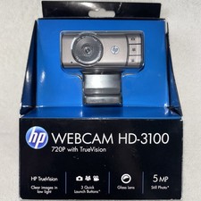 HP Hewlett-Packard HD Webcam Widescreen HD3100 720P 5MP F2.0 Glass Lens W Clip picture