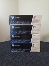 NEW Set of 4 Genuine HP 131A Black & Color Magenta Cyan Yellow Print Toner OEM picture