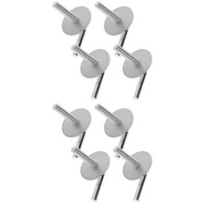 8Pcs Silver Iron Fan Mounting Screws Kit Fan Stand Hardware for Home picture