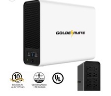 GOLDMATE 1000VA/800W UPS Battery Backup 8 Outlets 120V Smart Display picture
