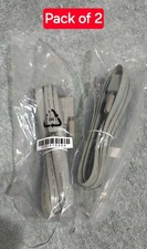 RJ45 Male to RS232, DB9 9-Pin Serial Port Female 5 foot- gray. (Flat cable) picture
