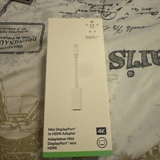 Brand New Belkin Mini DisplayPort to HDMI Adapter for 4k Mac Computers  picture