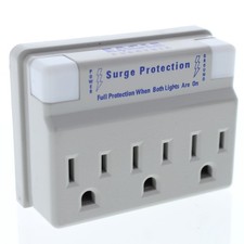 Eagle Surge Computer Gray 3-1 Full Protection Adapter 15A 125V 2P3W 1183CG-K picture