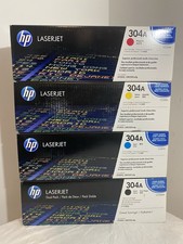 Genuine HP 304A BCYM Toner Cartridges Set CC530A CC531A CC532A CC533A New Sealed picture