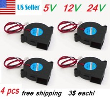 4pcs 5V 12V 24V DC 50mm Blow Radial Cooling Fan 5015 Blower For 3D Printer DIY picture