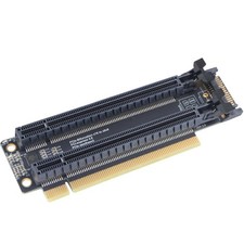 PCI-E 4.0 x16 1 to 2 Expansion Card Gen3 Split Card PCIe-Bifurcation x16 to x... picture