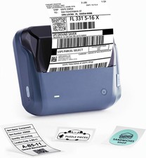 Portable Thermal Bluetooth Label Printer w/Enclosed Roll Labels - 4