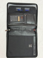 Wenger Swiss Gear All-In-One Zipper Binder Black Folio Calculator Laptop Working picture