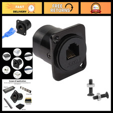 RJ11 RJ12 Panel Mount Feedthrough Connector CAT3 Female to Female Jack for Alarm picture