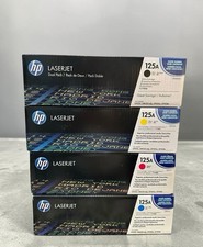 5 Pack Set Genuine HP 125A Toner OEM CB540ADx2 CB541A CB542A CB543A *Box Wear* picture