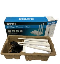 NETIS WF2409E Wireless Router 300Mbps Speed 3 Fixed Antenna Increase Range picture
