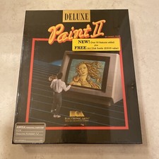 Amiga Deluxe Paint II Brand New Factory Sealed Nib Unopened RARE EA Daniel Silva picture