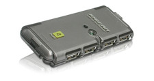 Iogear USB 2.0 4-Port MicroHub, Style# GUH274, Color Black, Brand New Sealed picture