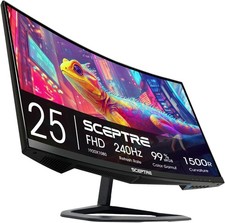 New Spectre C25 Curved Gaming Monitor - 240hZ-1500R-1080p SEALED picture