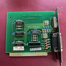 VINTAGE Kraft Systems Inc P/N 820044-1 Vintage Retro 8-Bit ISA Card - UNTESTED picture